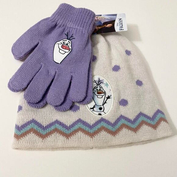Disney Frozen Kids Gloves and Hat Size 4-6X - Picture 10 of 14